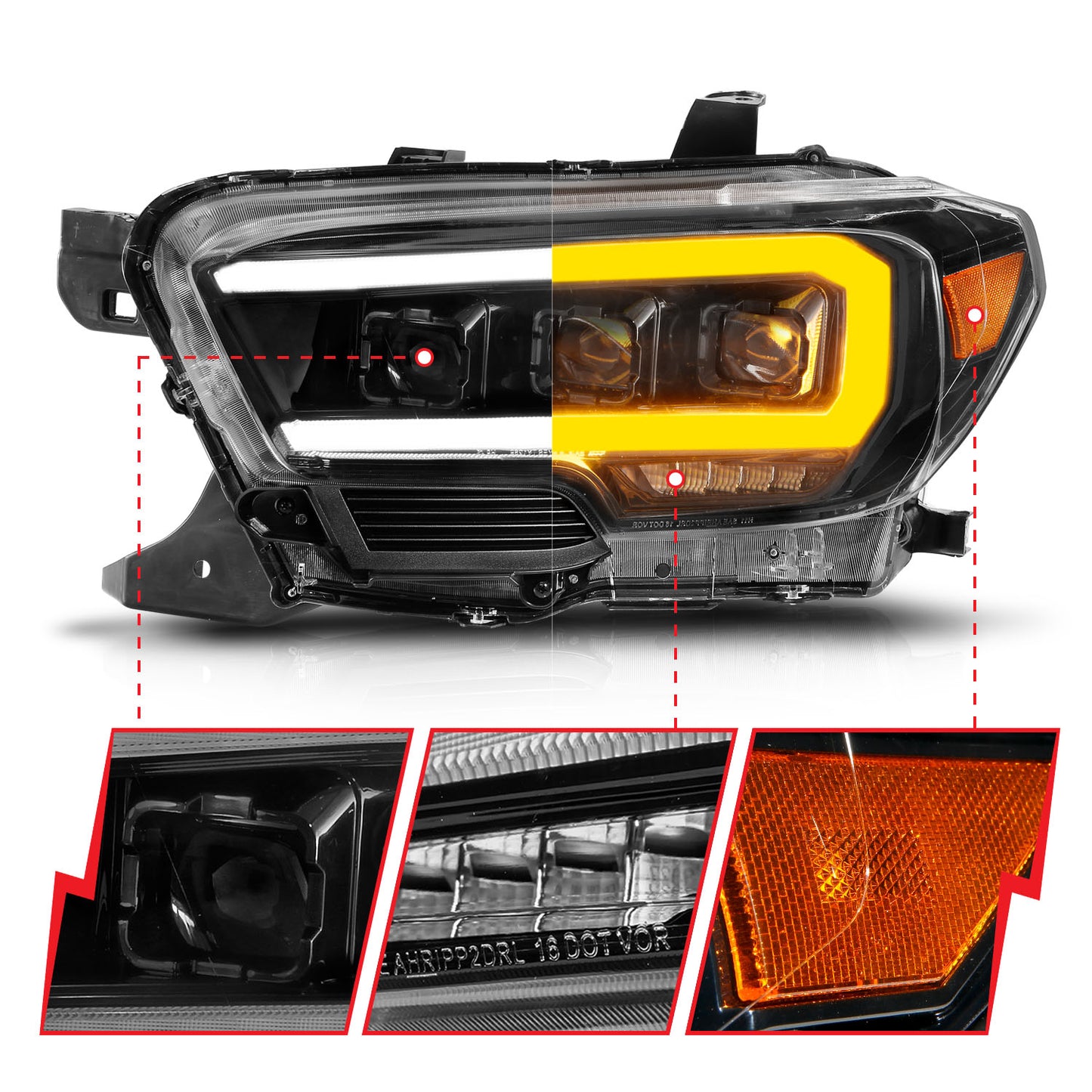 ANZO USA - LED Projector Headlight - 111563