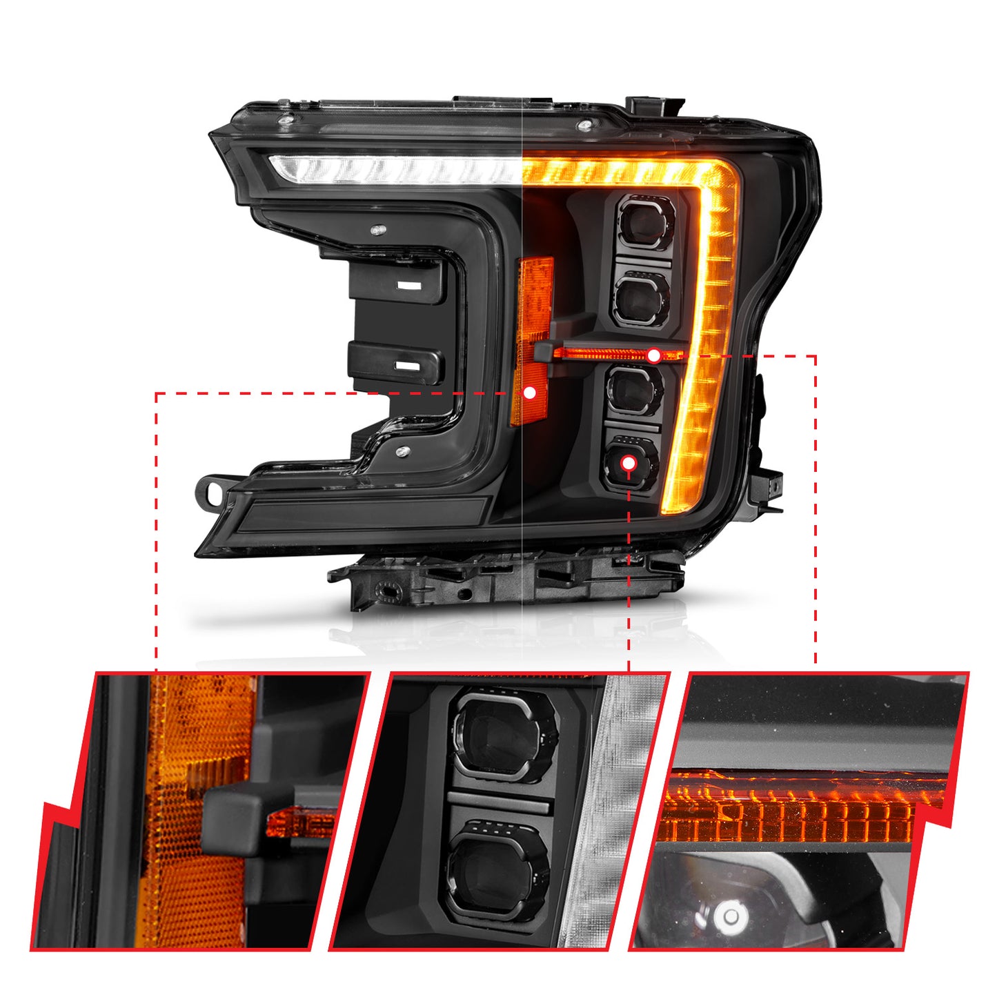 ANZO USA - LED Projector Headlight - 111589X