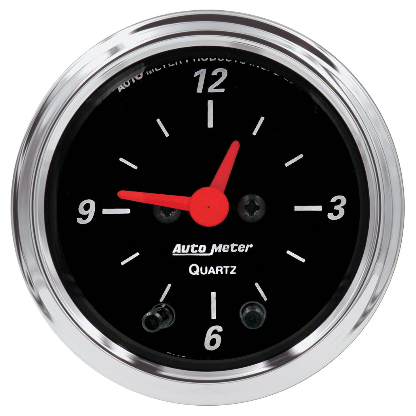 2-1/16 In. CLOCK 12 HOUR DESIGNER BLACK