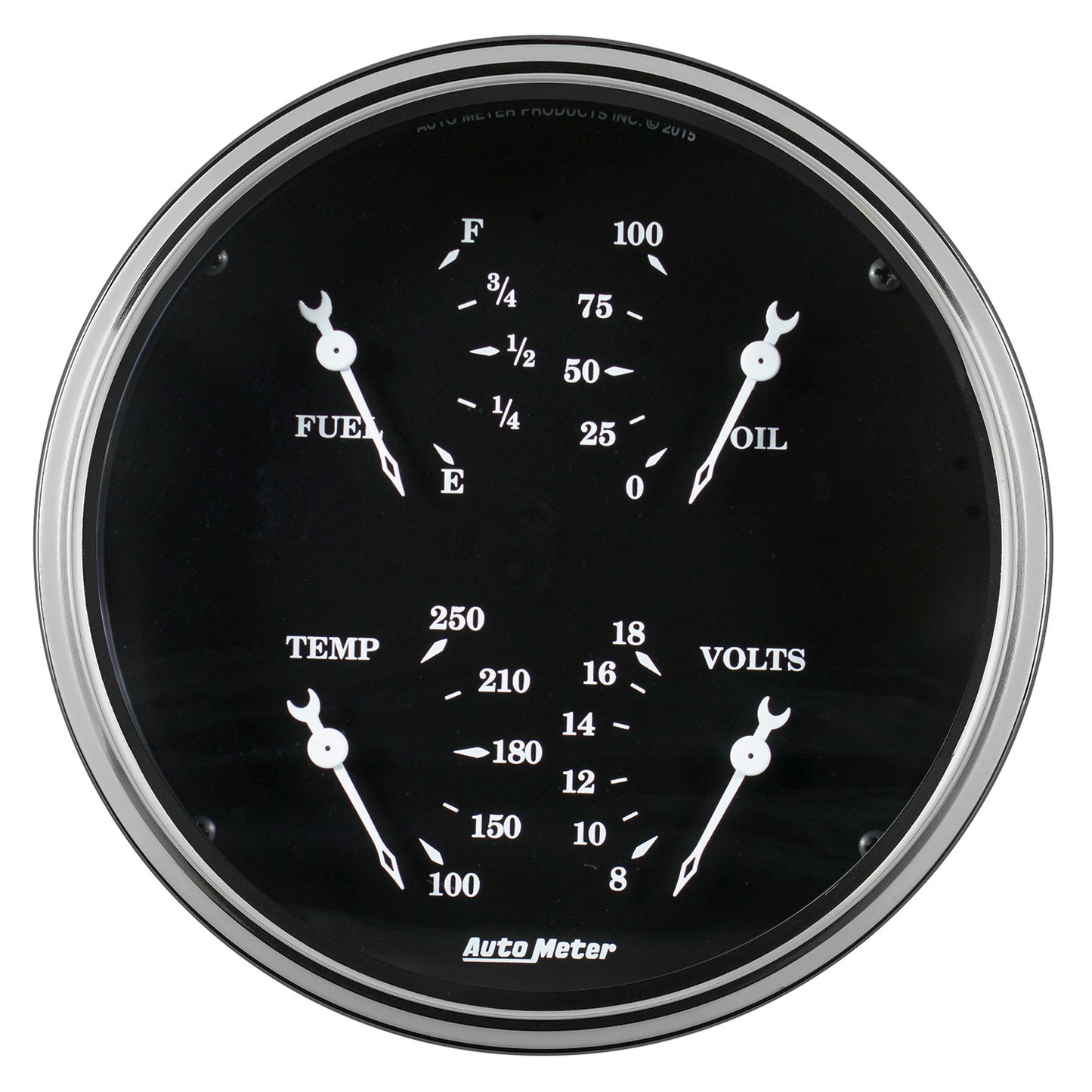 5 In. QUAD GAUGE 240-33 O OLD TYME BLACK