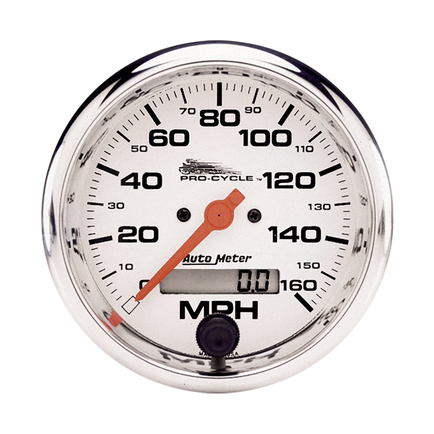 3-3/4 In. SPEEDOMETER 0-160 MPH WHITE PRO-CYCLE
