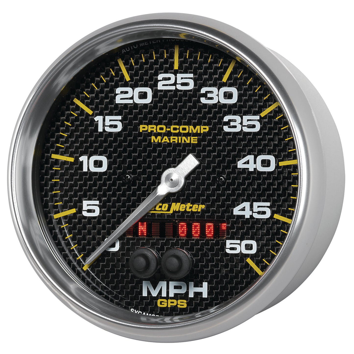 5 In. GPS SPEEDOMETER 0-50 MPH MARINE CARBON FIBER