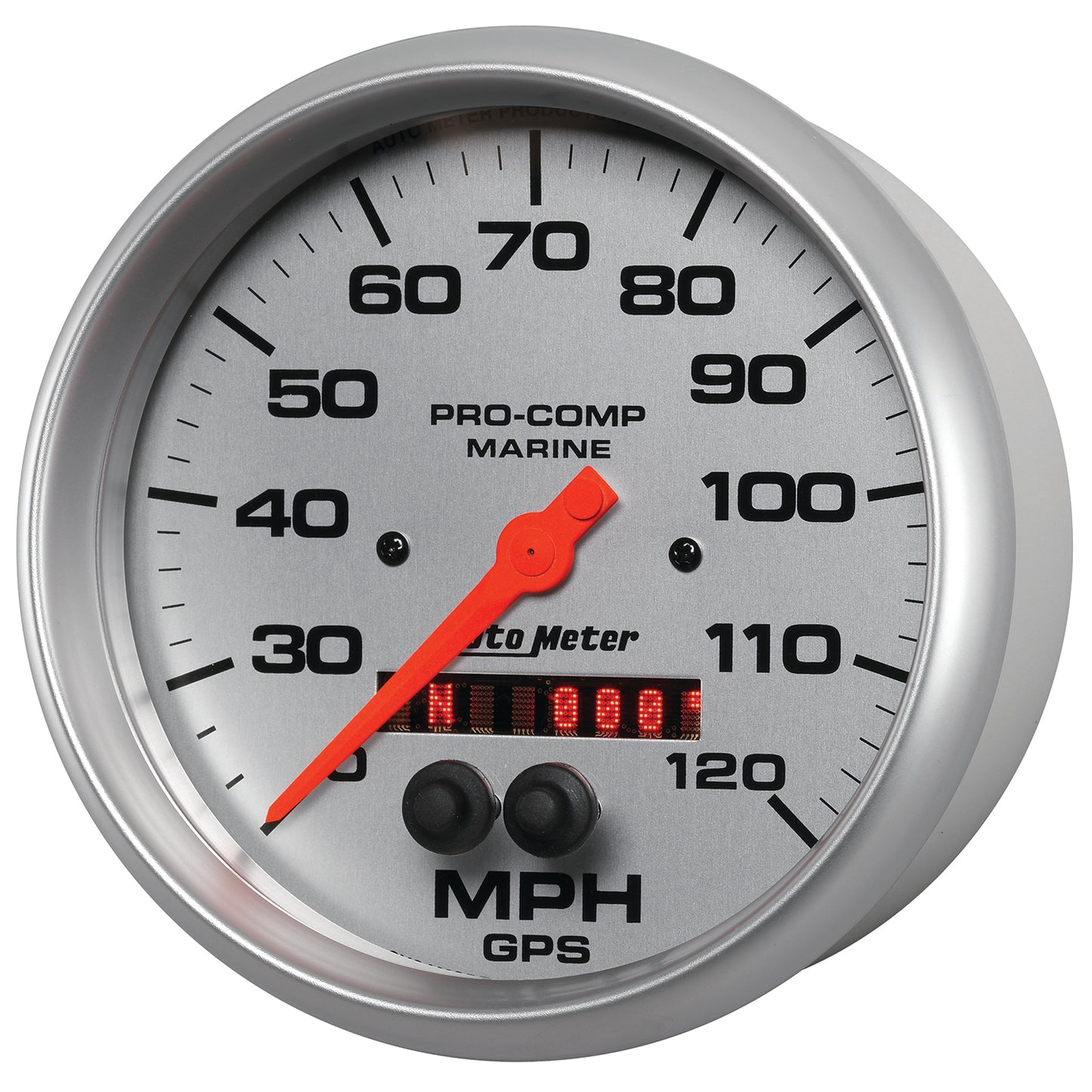 5 In. GPS SPEEDOMETER 0-120 MPH MARINE SILVER ULTRA-LITE