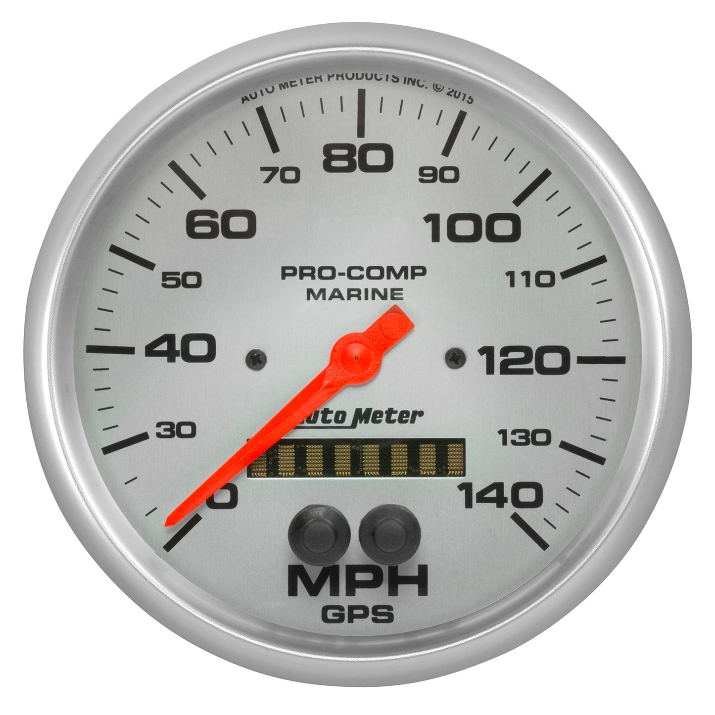 5 In. GPS SPEEDOMETER 0-140 MPH MARINE SILVER ULTRA-LITE
