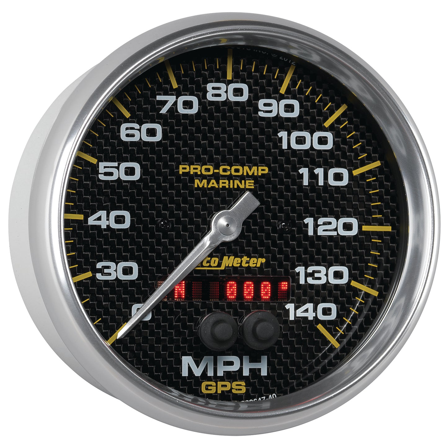 5 In. GPS SPEEDOMETER 0-140 MPH MARINE CARBON FIBER