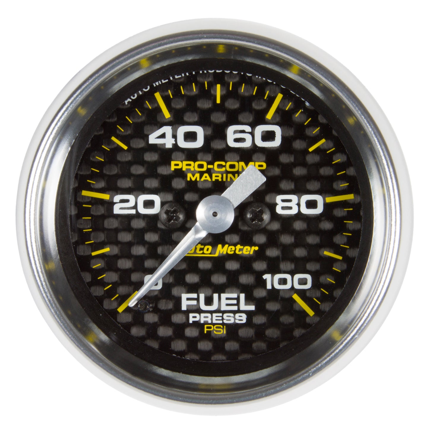 2-1/16 In. FUEL PRESSURE 0-100 PSI MARINE CARBON FIBER