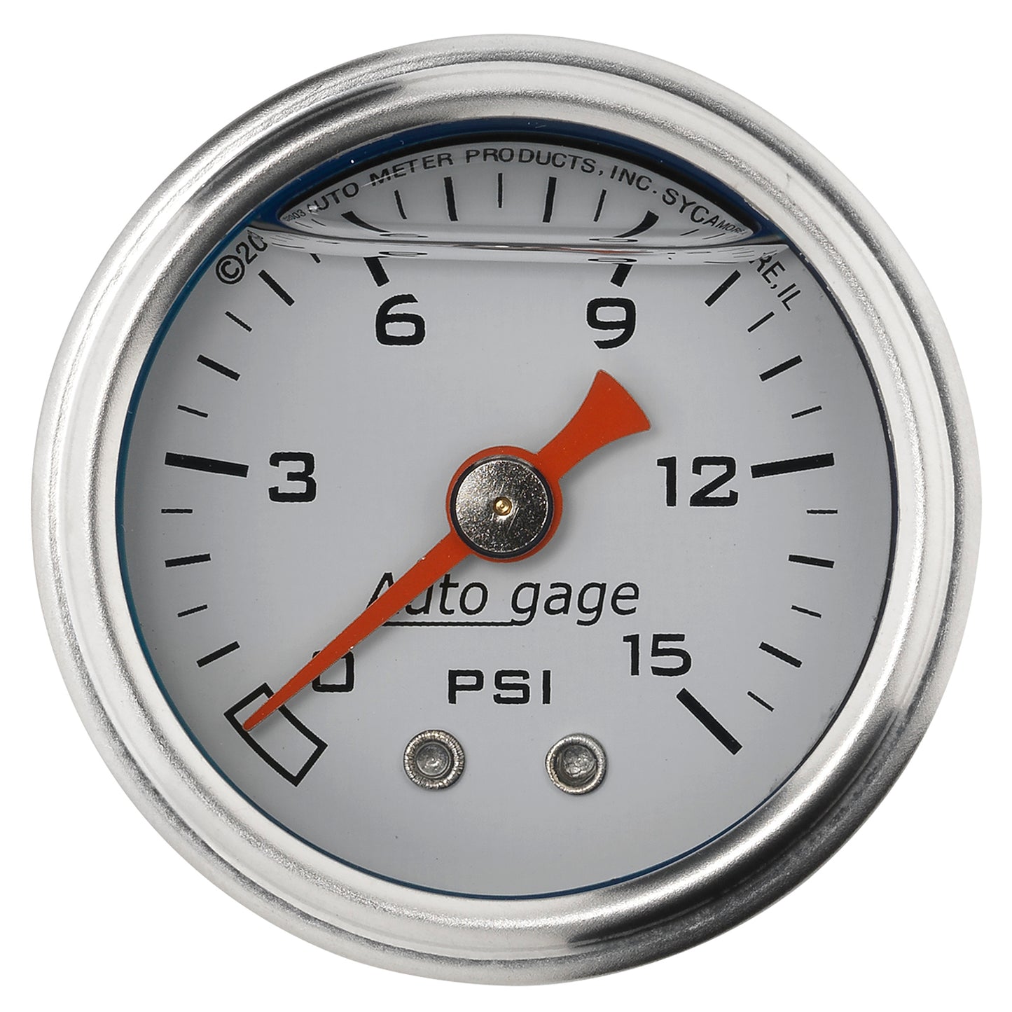 1-1/2 In. PRESSURE 0-15 PSI WHITE