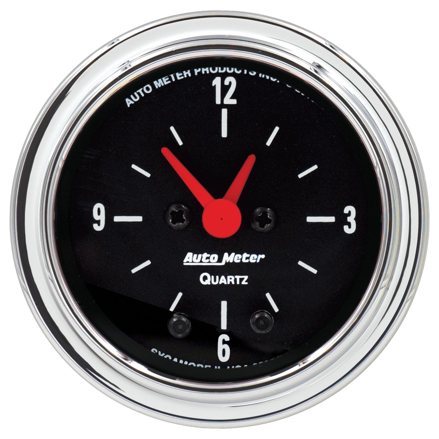 2-1/16 In. CLOCK 12 HOUR TRADITIONAL CHROME