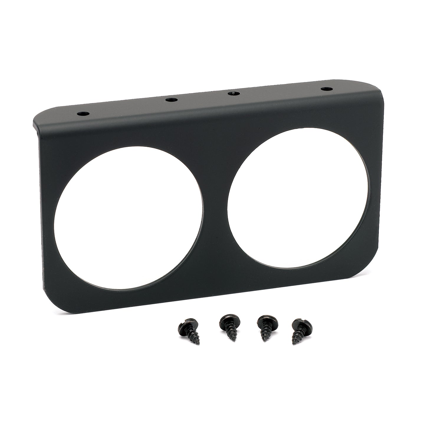 GAUGE MOUNTING PANEL DUAL 2-5/8 In. BLACK ALUMINUM