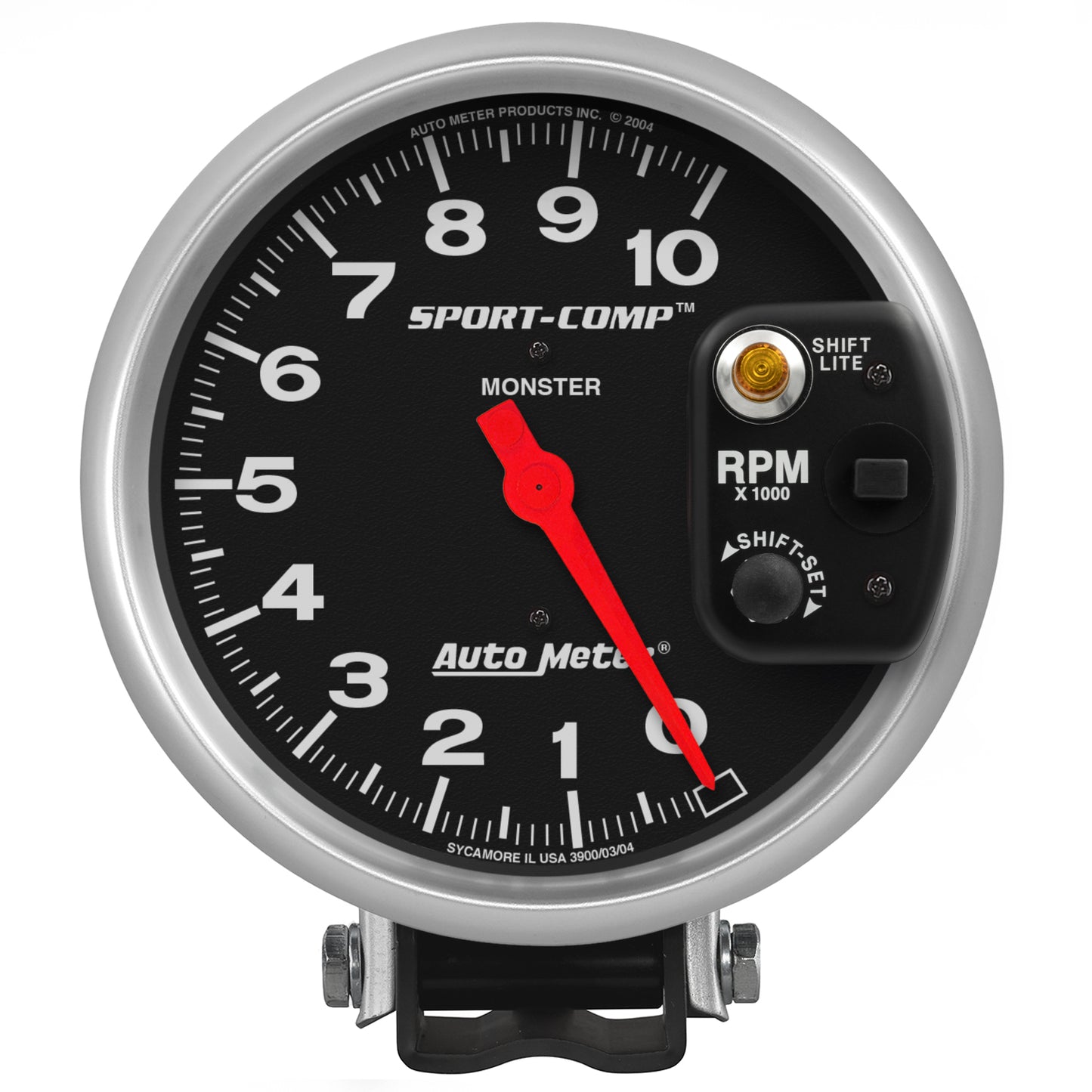 5 In. PEDESTAL TACHOMETER 0-10000 RPM SPORT-COMP