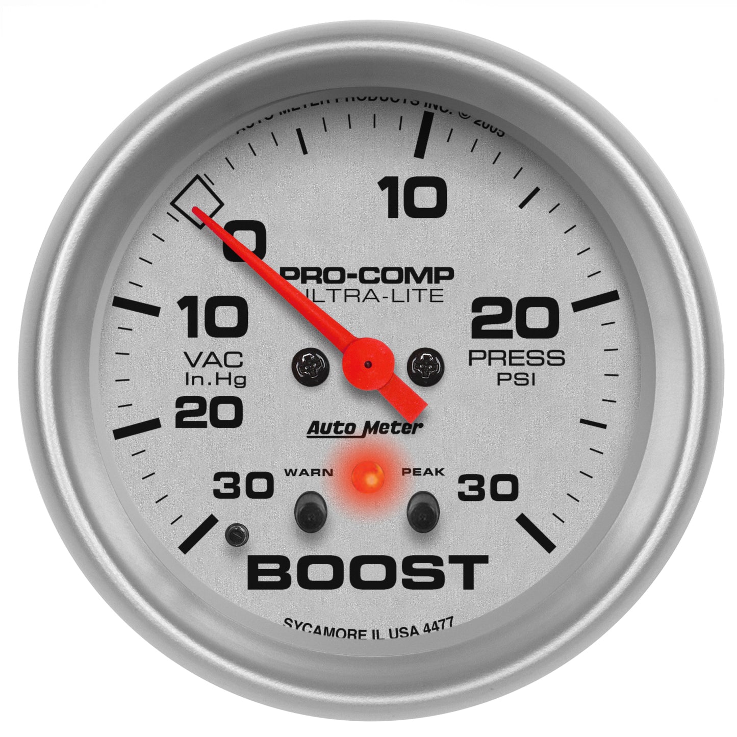 2-5/8 In. BOOST/VACUUM 30 IN HG/30 PSI ULTRA-LITE
