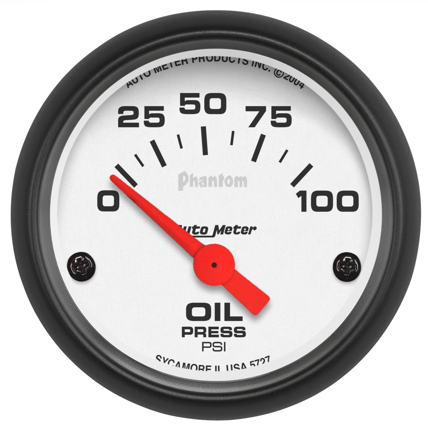 2-1/16 In. OIL PRESSURE 0-100 PSI PHANTOM