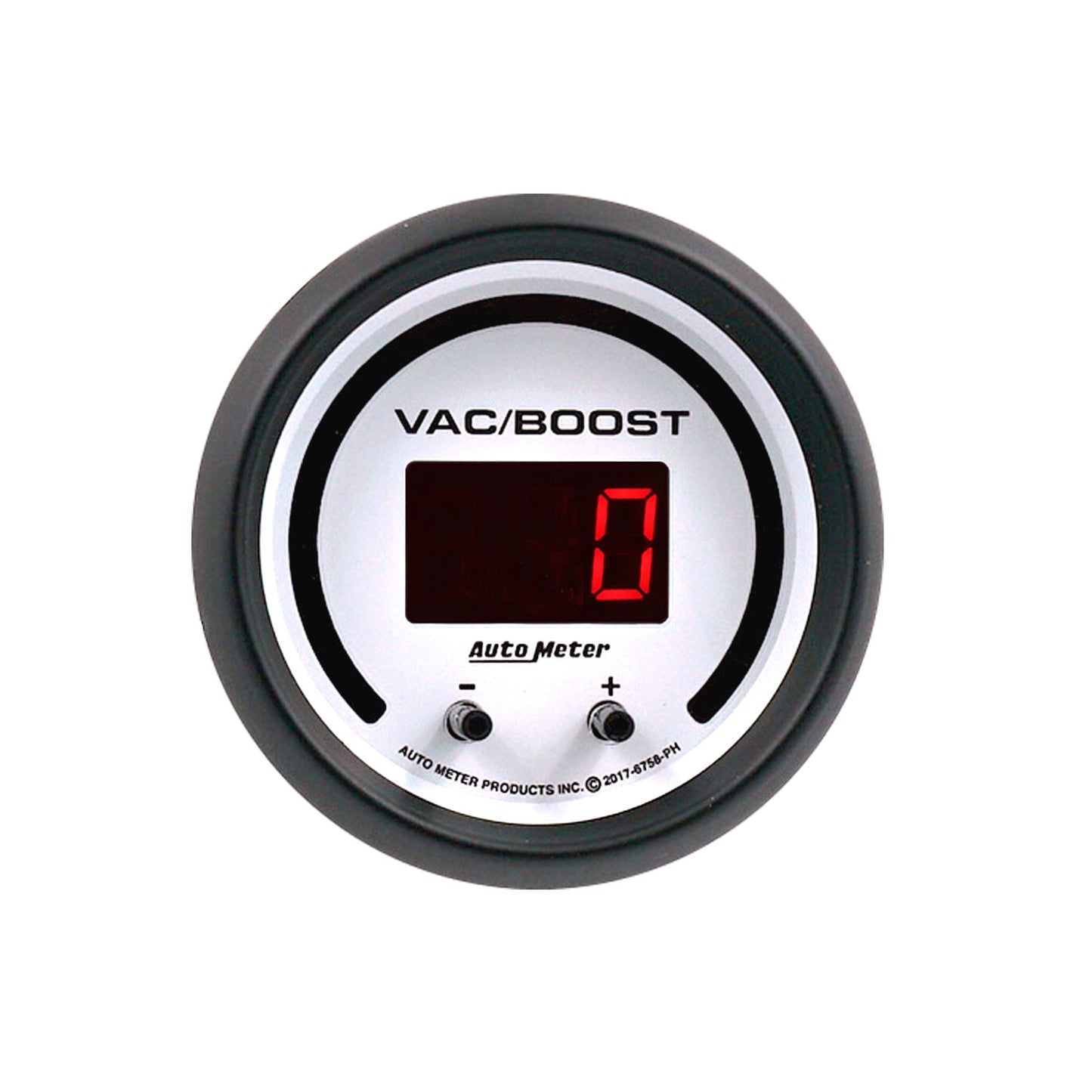 GAUGE VAC/BOOST 2 1/16" TWO CHANNEL SELECTABLE PHANTOM ELITE DIGITAL