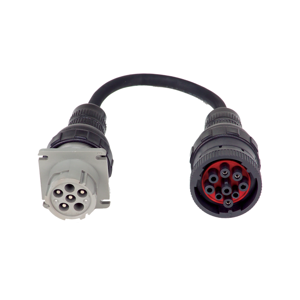 AC25; 6-Pin To 9-Pin Adapter For Connecting The AC-26 To Heavy-Duty Vehicles That Have 9 Pins