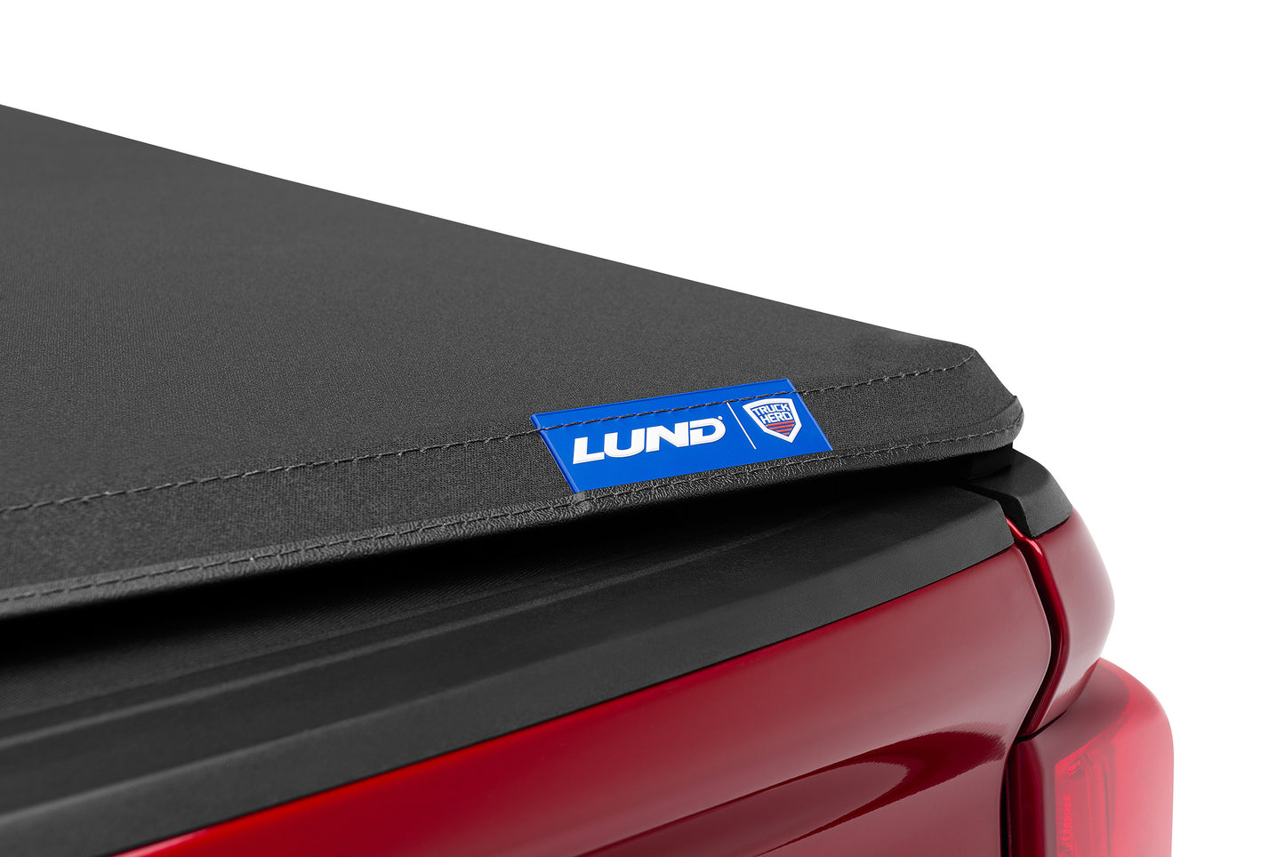 Lund 958294 Genesis Elite Tri-Fold Tonneau - 2019-2024 Chevrolet Silverado 1500/GMC Sierra 1500; Fits 8.0 Ft. Bed