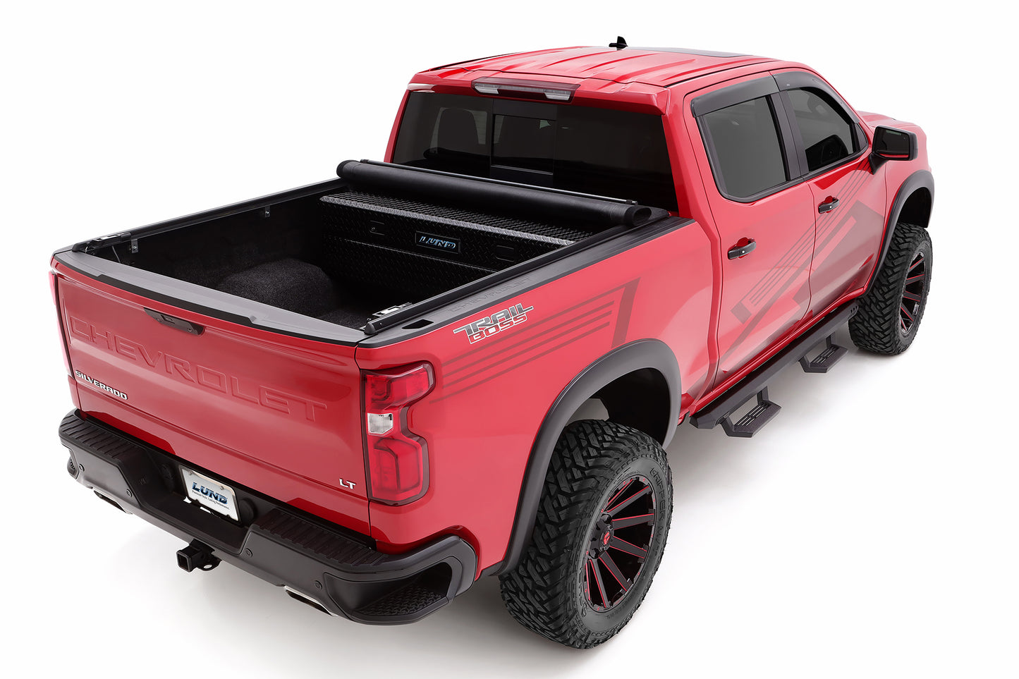 Lund 968292 Genesis Elite Roll Up Tonneau - 19-24 Chevy Silverado 1500/GMC Sierra 1500 Will Not Fit Carbon Pro Bed; Fits 5.8 Ft. Bed