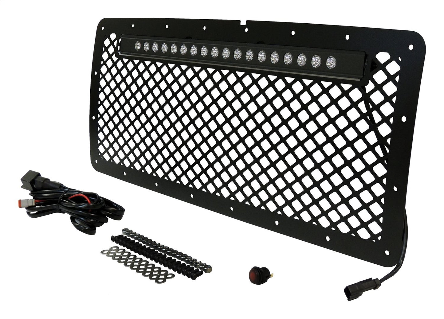 RT Off-Road - Metal Black Grille & LED Light Bar Kit