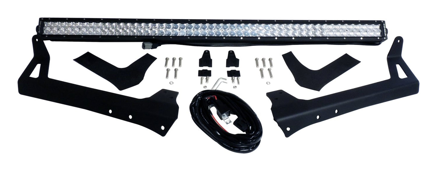 RT Off-Road 50in LED Light Bar And Windshield Bracket Kit For 2007-2018 Jeep JK Wrangler