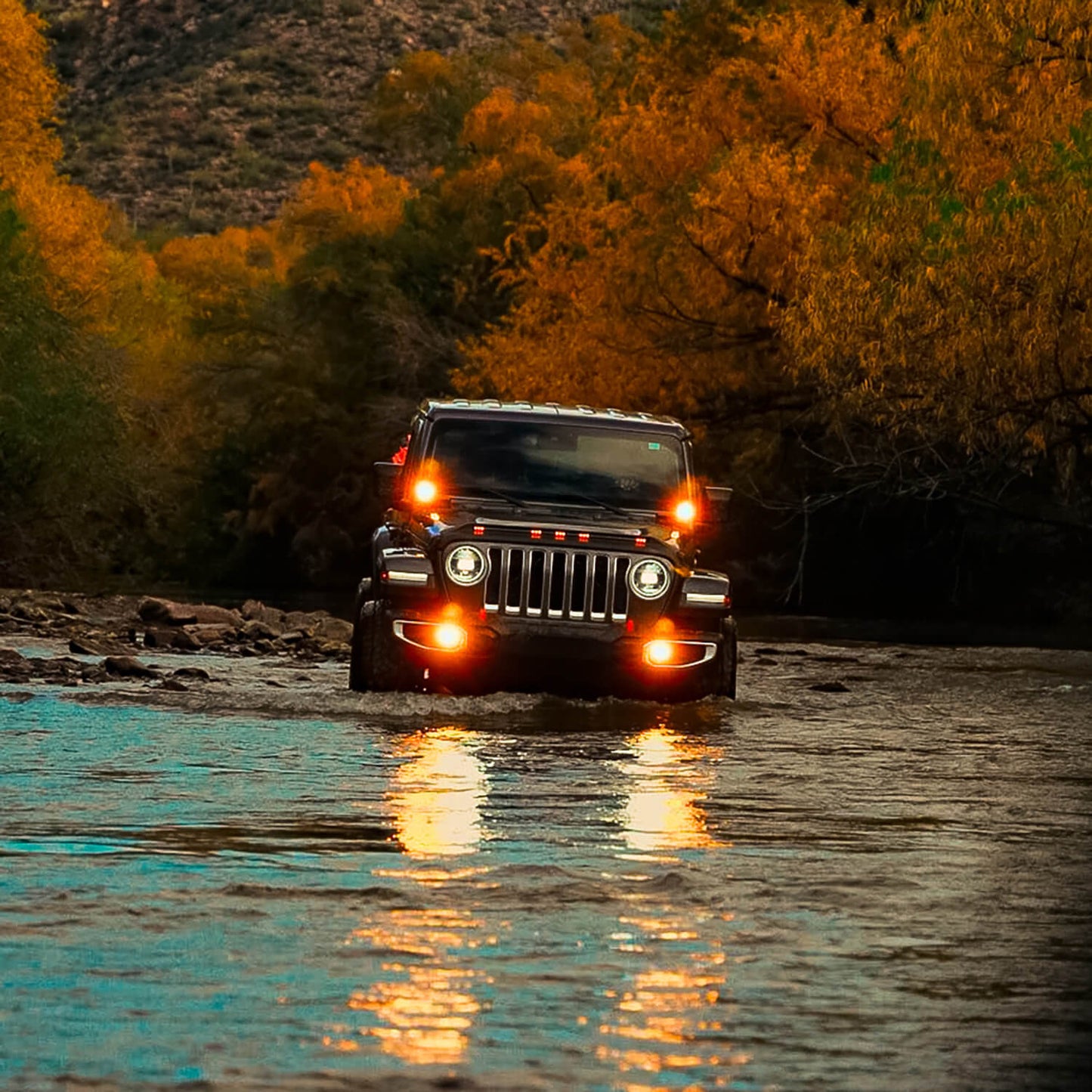 NACHO - V3JW2KASO - SAE Only Amber Plug N Play Fog Light Kit