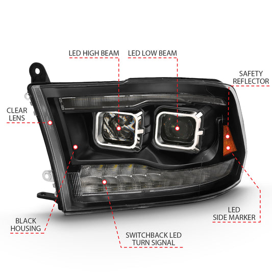 ANZO USA - LED Projector Headlights - 111464