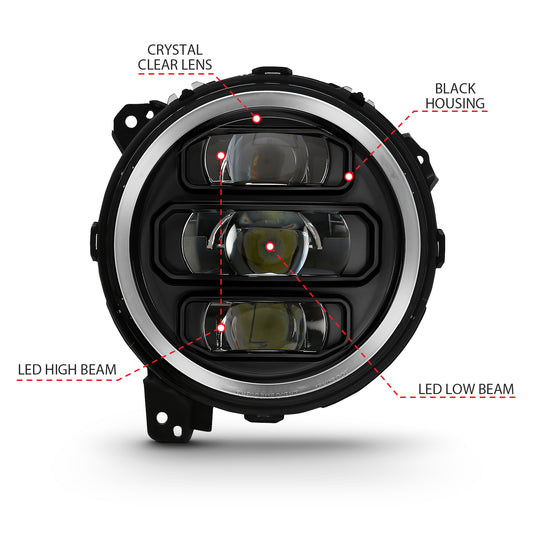 ANZO USA - LED Projector Headlights - 111466