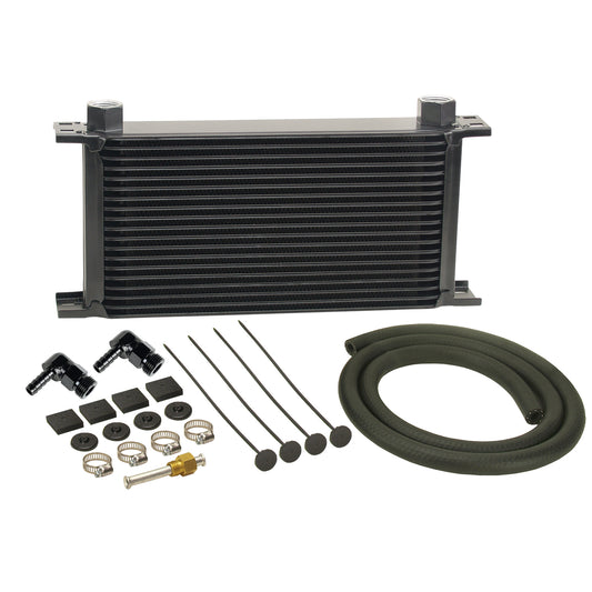 16 Row Stack Plate Transmission Cooler Kit 90 Degree Swivel Fitting