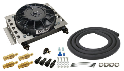15 Row Atomic Cool Plate & Fin Remote Transmission Cooler Kit -6AN