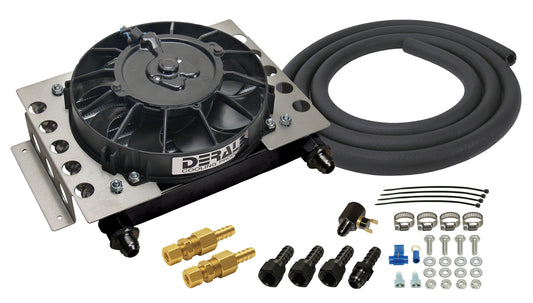 15 Row Atomic Cool Plate & Fin Remote Transmission Cooler Kit -8AN