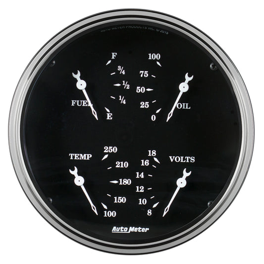 5 In. QUAD GAUGE 240-33 O OLD TYME BLACK