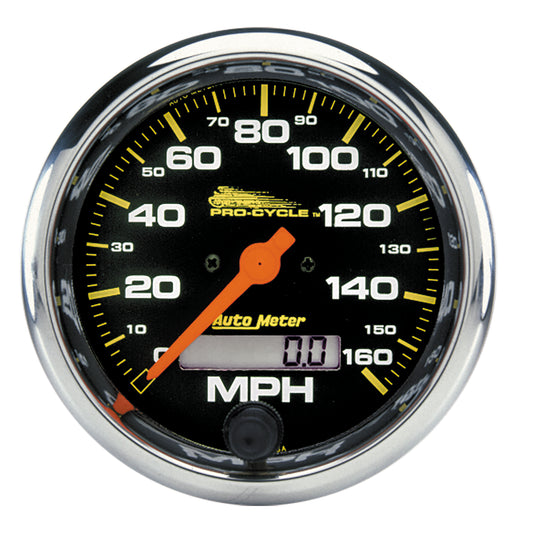 3-3/4 In. SPEEDOMETER 0-160 MPH BLACK PRO-CYCLE
