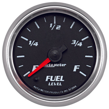 2-1/16 In. FUEL LEVEL PROGRAMMABLE 0-280 O BLACK PRO-CYCLE