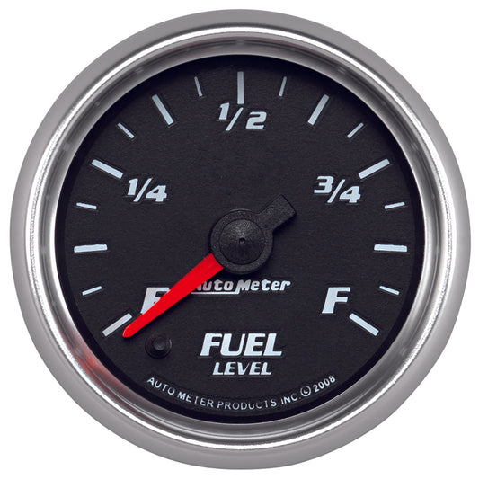 2-1/16 In. FUEL LEVEL PROGRAMMABLE 0-280 O BLACK PRO-CYCLE