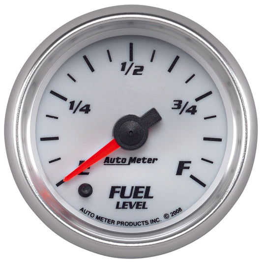 2-1/16 In. FUEL LEVEL PROGRAMMABLE 0-280 O WHITE PRO-CYCLE