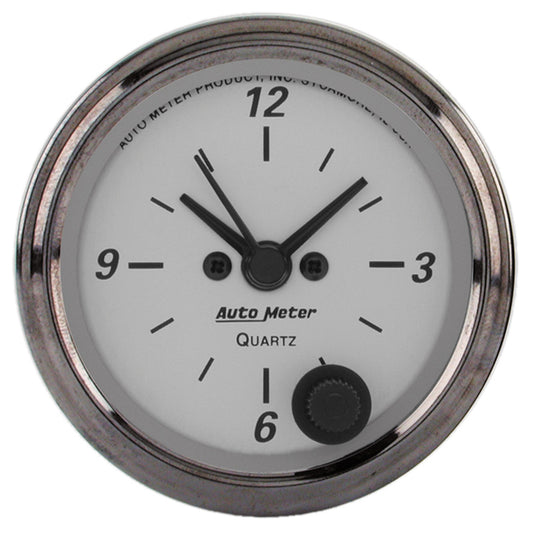 2-1/16 In. CLOCK 12 HOUR AMERICAN PLATINUM