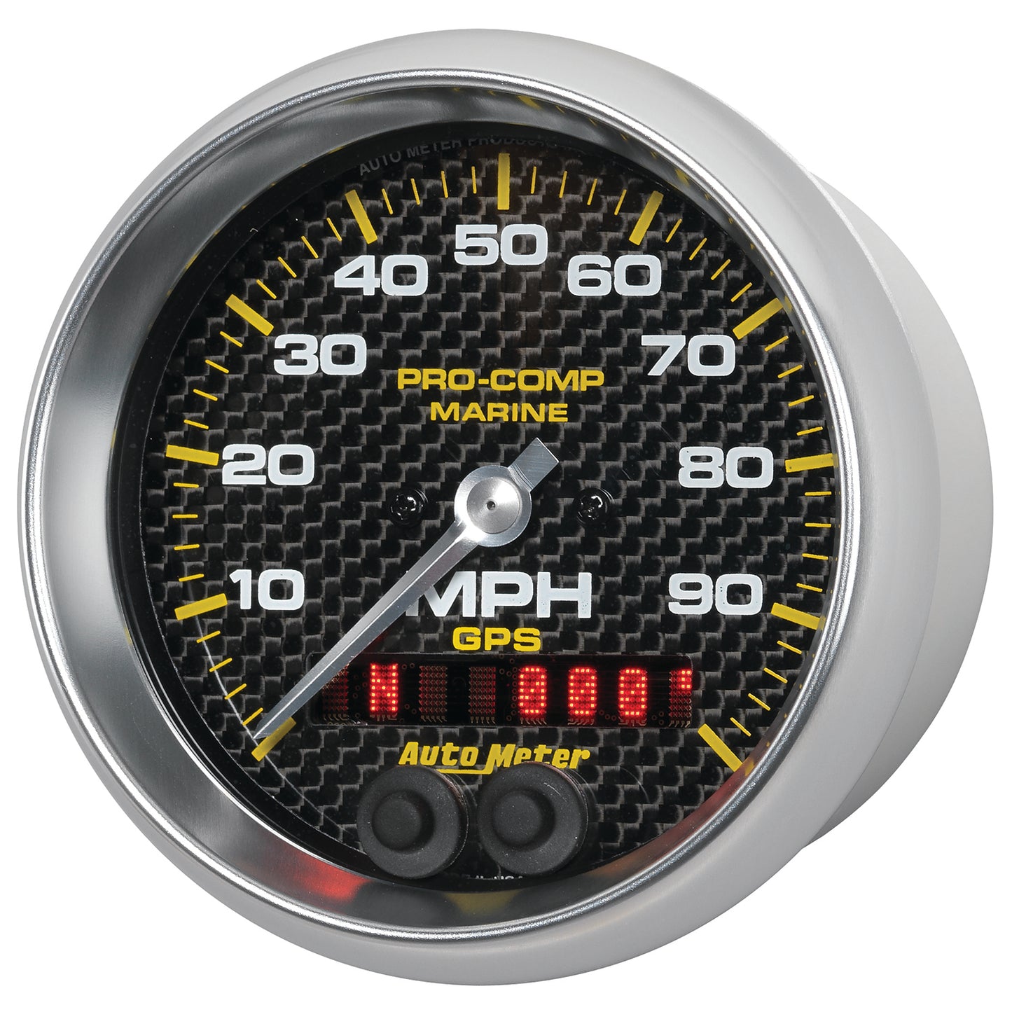 3-3/8 In. GPS SPEEDOMETER 0-100 MPH MARINE CARBON FIBER