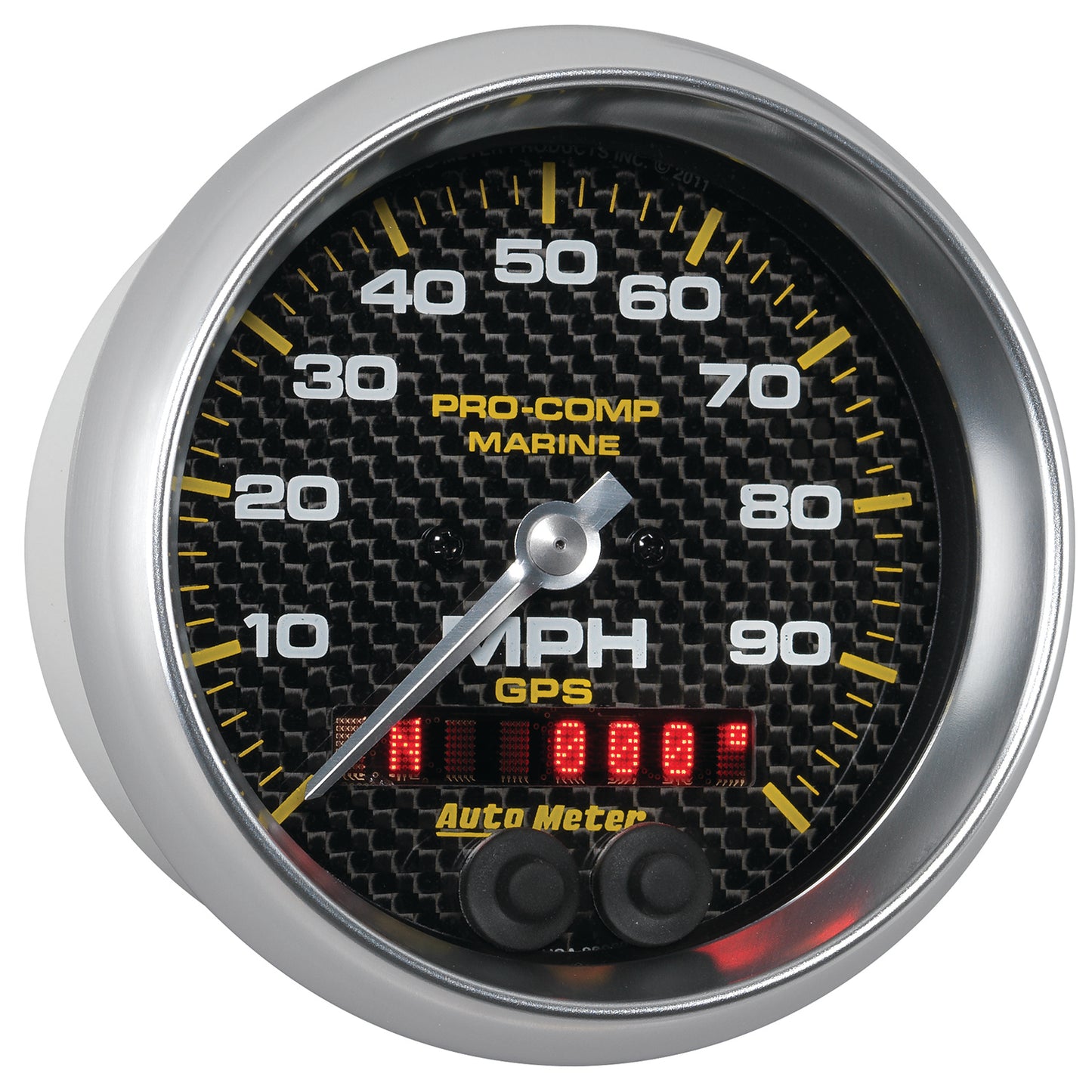 3-3/8 In. GPS SPEEDOMETER 0-100 MPH MARINE CARBON FIBER