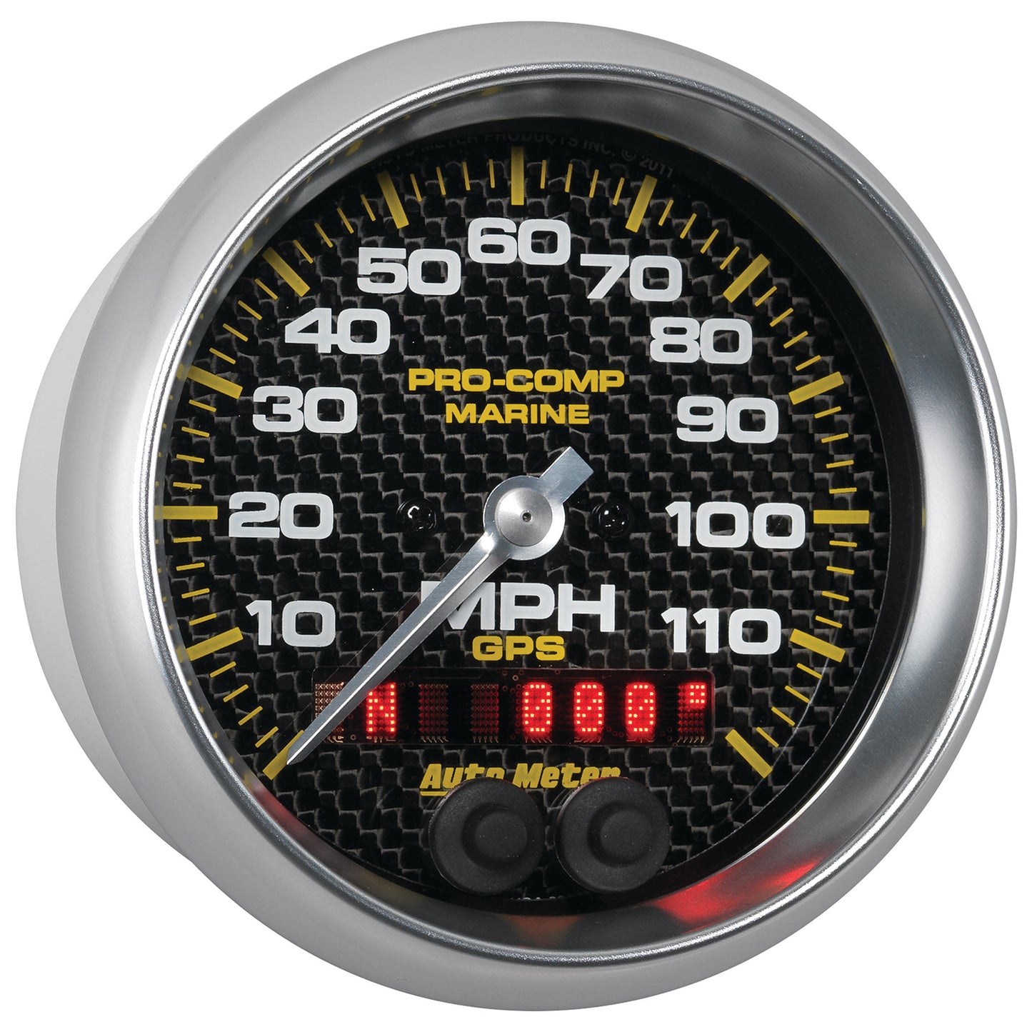 3-3/8 In. GPS SPEEDOMETER 0-120 MPH MARINE CARBON FIBER
