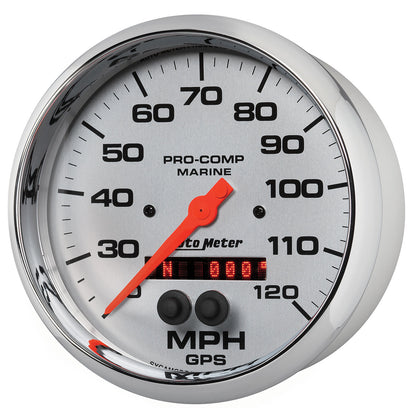 5 In. GPS SPEEDOMETER 0-120 MPH MARINE CHROME ULTRA-LITE