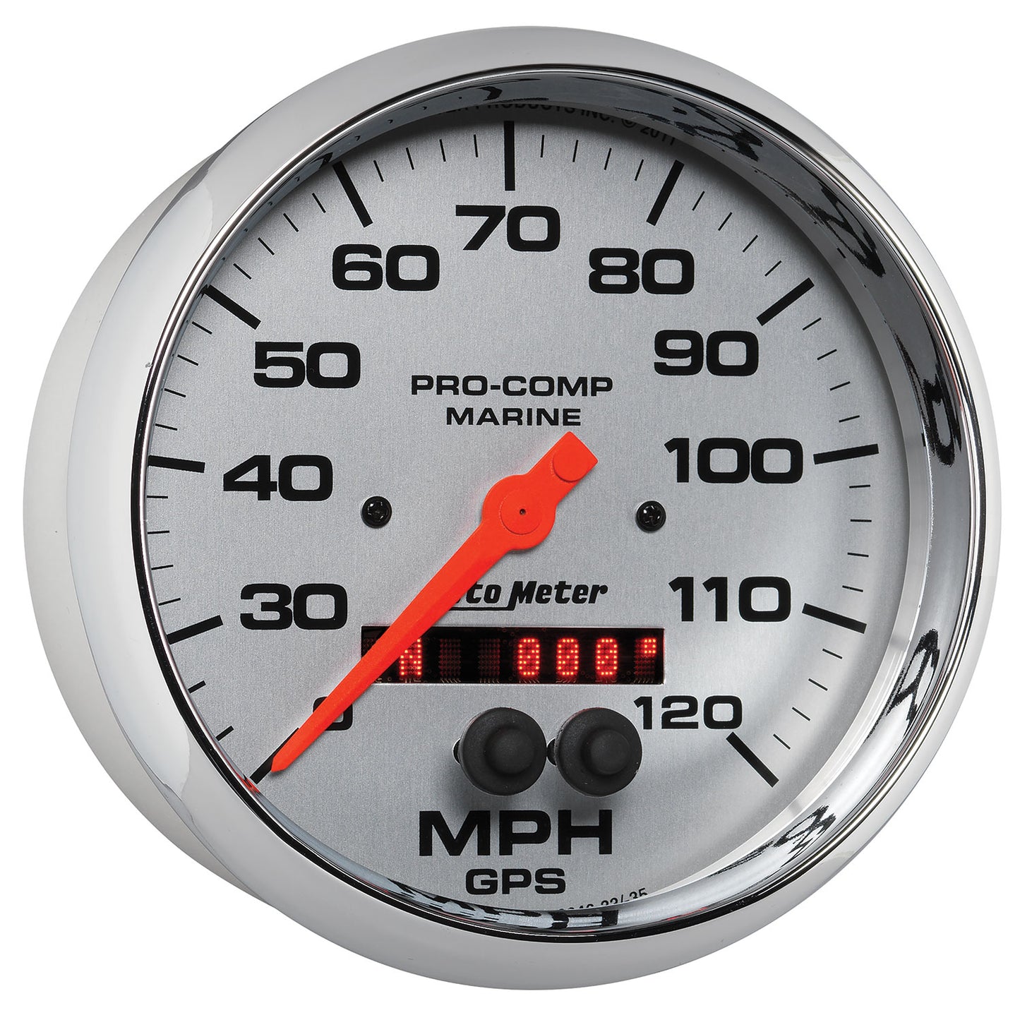 5 In. GPS SPEEDOMETER 0-120 MPH MARINE CHROME ULTRA-LITE