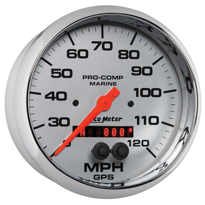5 In. GPS SPEEDOMETER 0-120 MPH MARINE CHROME ULTRA-LITE