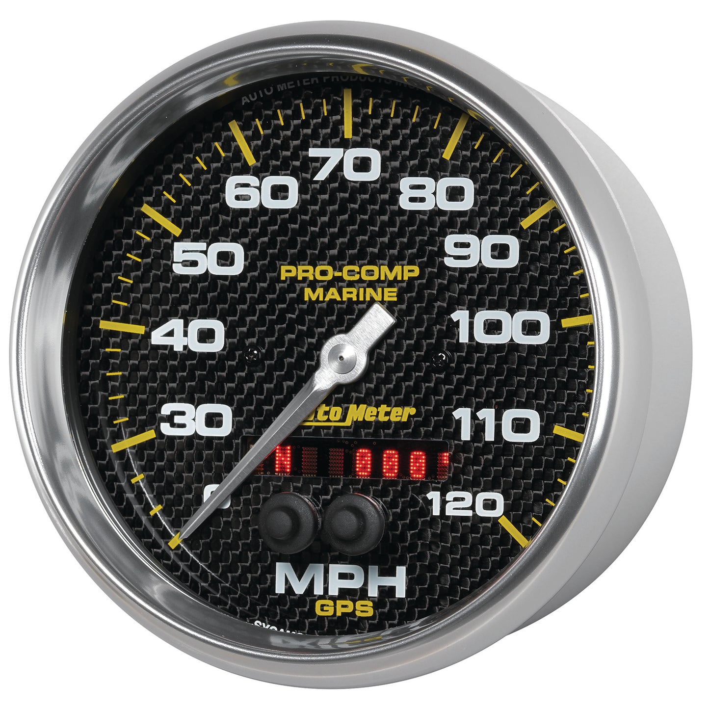 5 In. GPS SPEEDOMETER 0-120 MPH MARINE CARBON FIBER