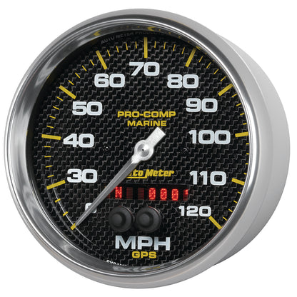 5 In. GPS SPEEDOMETER 0-120 MPH MARINE CARBON FIBER