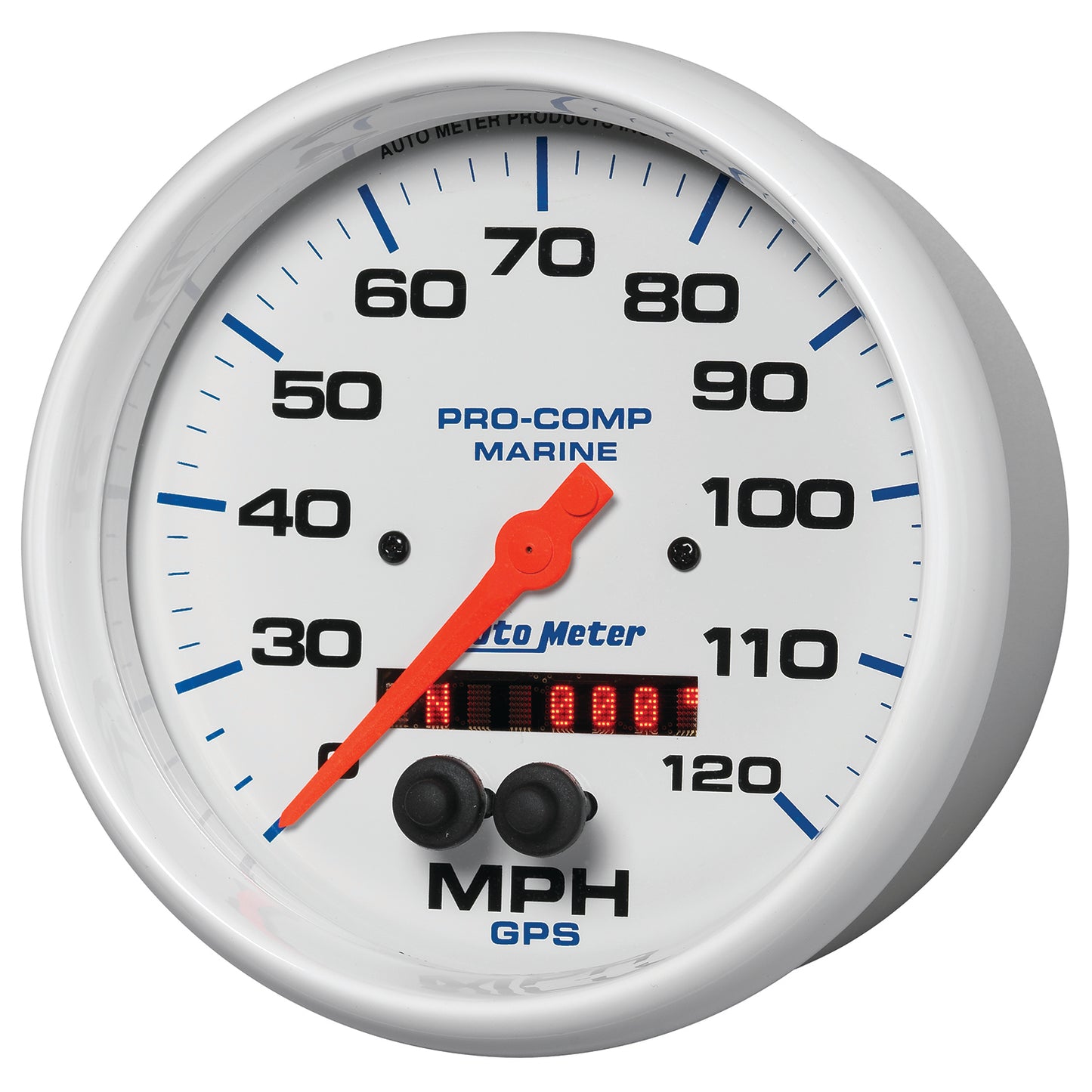 5 In. GPS SPEEDOMETER 0-120 MPH MARINE WHITE
