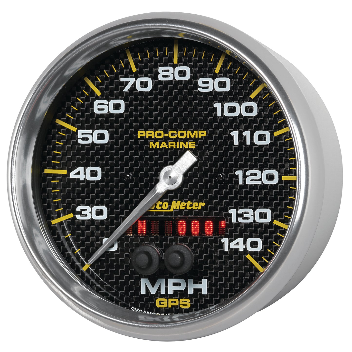 5 In. GPS SPEEDOMETER 0-140 MPH MARINE CARBON FIBER