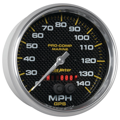 5 In. GPS SPEEDOMETER 0-140 MPH MARINE CARBON FIBER