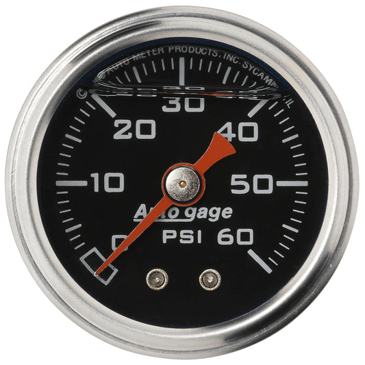 1-1/2 In. PRESSURE 0-60 PSI BLACK
