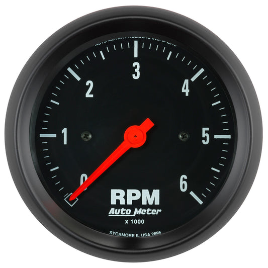 3-3/8 In. IN-DASH TACHOMETER 0-6000 RPM Z-SERIES