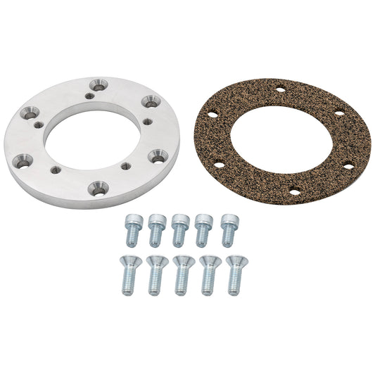 ADAPTER PLATE FOR 5 BOLT FUEL LEVEL SENSOR TO 6 BOLT MOUNTING FLANGE