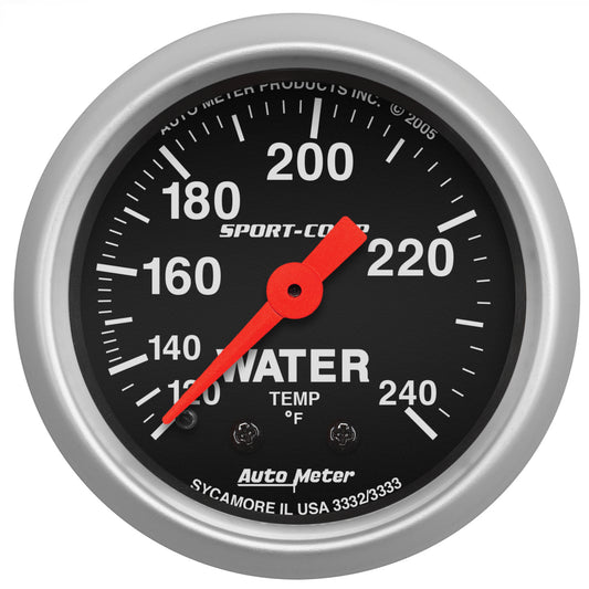 2-1/16 In. WATER TEMPERATURE 120-240 Fahrenheit SPORT-COMP