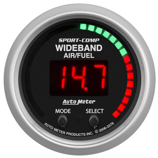 2-1/16 In. WIDEBAND PRO PLUS AIR/FUEL RATIO 6:1-20:1 AFR SPORT-COMP